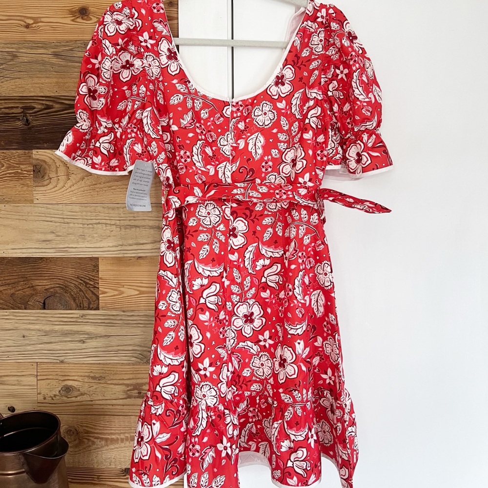 NWT Melloday Belted Floral Mini Dress - Picture 9 of 9